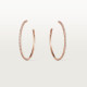 Серьги Cartier Etincelle de Cartier hoop earrings, large model, paved N8515095