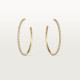 Серьги Cartier Etincelle de Cartier hoop earrings, large model, paved N8515096