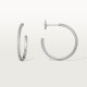 Серьги Cartier Etincelle de Cartier hoop earrings, medium model, paved B8301227