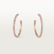 Серьги Cartier Etincelle de Cartier hoop earrings, medium model, paved B8301246