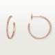 Серьги Cartier Etincelle de Cartier hoop earrings, medium model, paved B8301246
