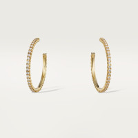 Серьги Cartier Etincelle de Cartier hoop earrings, medium model, paved B8301247