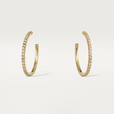 Серьги Cartier Etincelle de Cartier hoop earrings, medium model, paved B8301247