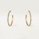 Серьги Cartier Etincelle de Cartier hoop earrings, medium model, paved B8301247