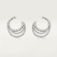 Серьги Cartier Etincelle de Cartier hoop earrings, triple row, paved N8515137