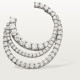 Серьги Cartier Etincelle de Cartier hoop earrings, triple row, paved N8515137