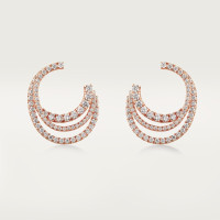 Серьги Cartier Etincelle de Cartier hoop earrings, triple row, paved N8515190