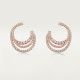 Серьги Cartier Etincelle de Cartier hoop earrings, triple row, paved N8515190