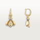 Серьги Cartier Grain de Café earrings, diamonds B8301524