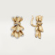 Серьги Cartier Grain de Café earrings, diamonds N8515268