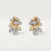 Серьги Cartier Grain de Café earrings, semi-paved H8001181