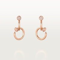 Серьги Cartier Juste un Clou earrings, double, diamonds B8301503