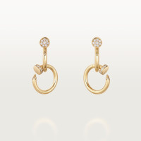 Серьги Cartier Juste un Clou earrings, double, diamonds B8301504