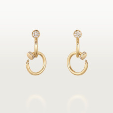 Серьги Cartier Juste un Clou earrings, double, diamonds B8301504