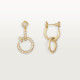 Серьги Cartier Juste un Clou earrings, double, paved N8515271
