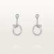 Серьги Cartier Juste un Clou earrings, double, paved N8515272
