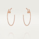 Серьги Cartier Juste un Clou hoop earrings, large model, paved N8515009
