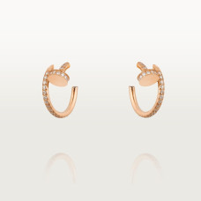 Серьги Cartier Juste un Clou hoop earrings, small model, paved B8301429
