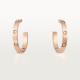 Серьги Cartier LOVE hoop earrings, medium model, 6 diamonds B8301433