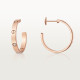 Серьги Cartier LOVE hoop earrings, medium model, 6 diamonds B8301433