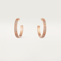 Серьги Cartier LOVE hoop earrings, medium model, paved N8515192