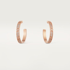 Серьги Cartier LOVE hoop earrings, medium model, paved N8515192