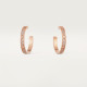 Серьги Cartier LOVE hoop earrings, medium model, paved N8515192