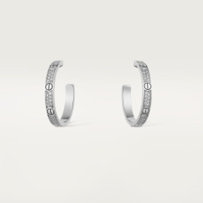 Серьги Cartier LOVE hoop earrings, medium model, paved N8515193