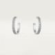 Серьги Cartier LOVE hoop earrings, medium model, paved N8515193