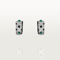 Серьги Cartier Panthère de Cartier earrings, emeralds, paved H8000738