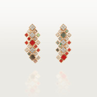 Серьги Cartier [Sur]naturel earrings, coral, paved H8000655