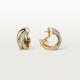 Серьги Cartier Trinity earrings, classic model, half-paved B8031900