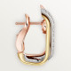 Серьги Cartier Trinity earrings, cushion-shaped, half-paved B8301535