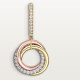 Серьги Cartier Trinity earrings, half-paved B8301465