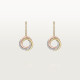Серьги Cartier Trinity earrings, half-paved B8301465