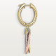 Серьги Cartier Trinity earrings, half-paved B8301465