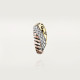 Серьга Cartier Trinity single earring, lacquer, half-paved B8301513