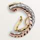 Серьга Cartier Trinity single earring, lacquer, half-paved B8301513