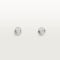 Серьги  Cartier d'Amour stud earrings, 2 diamonds, mini model B8301213