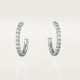 Серьги Cartier Etincelle de Cartier hoop earrings, small model, paved B8301226