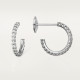 Серьги Cartier Etincelle de Cartier hoop earrings, small model, paved B8301226