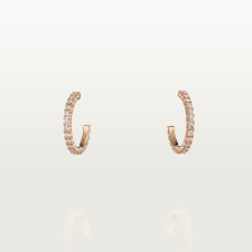 Серьги Cartier Etincelle de Cartier hoop earrings, small model, paved B8301244