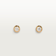 Серьги-гвоздики Cartier d'Amour stud earrings, 2 diamonds, medium model B8041600