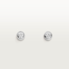 Серьги Cartier d'Amour stud earrings, 2 diamonds, small model B8301407