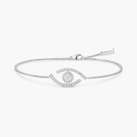 Браслет Messika 10035-WG Lucky Eye pavé