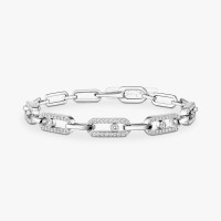 Браслет Messika 12187-WG Move Link diamond link