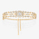Браслет Messika 12433-YG D-Vibes emerald-cut and round diamond