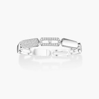 Браслет Messika 13790-WG Imperial Move half pavé 