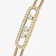 Браслет Messika 14102-YG Messika Care(s) beige cord pavé