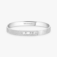 Браслет Messika 14501-WG Move Noa chiseled half pavé